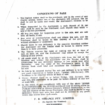A screenshot of Page 2 of National Oil Pty Ltd, auction sale book. It sets out the conditions of sale and F. R. Strange Pty Ltd contact information.