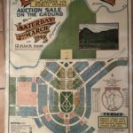 Crown lands Auction sale sign for Glen Davis on Saturday, 12th March 1940. Auctioneers Richardson and Wrench. It had notes and terms of sale displayed on the sign. It also displayed Glen Davis town plan, designed by A Cooke of the State Works and Local Government department.